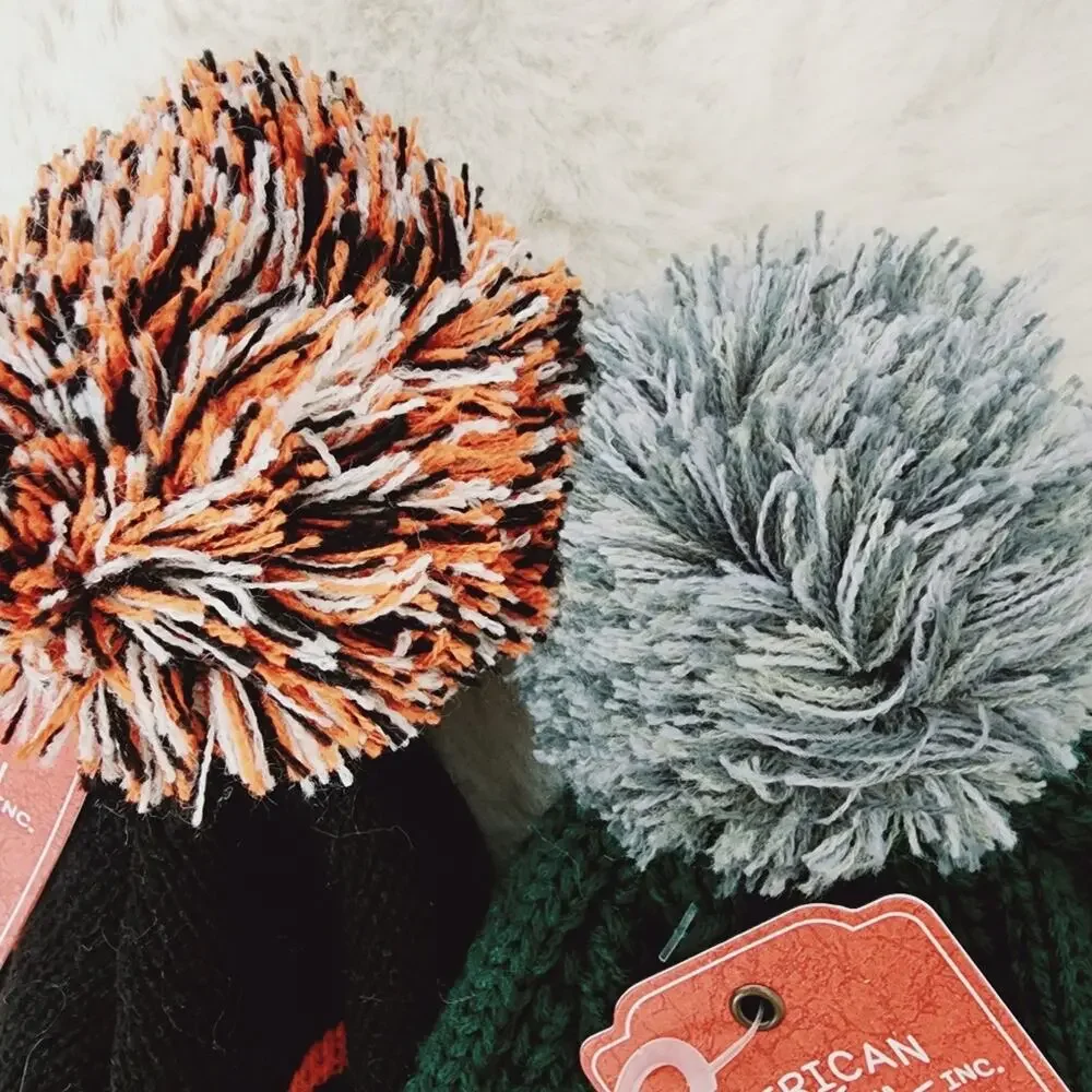 NEW American Needle Nordstrom Mars Explorer Pom Pom Beanie Chunky Knit Hat